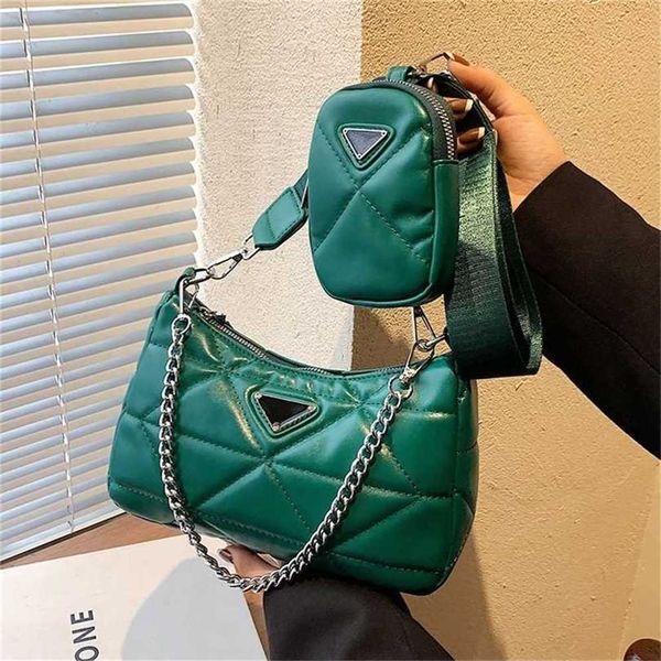 

80% off bags outlet store handbag autumn versatile lattice wide strap two-piece messenger leather single diagonal span women's sales