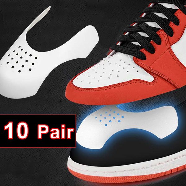 

shoe parts accessories anti crease protector for s accesories 10 pairs sticker women drop stretchers men sports sneakers 230213, White;pink