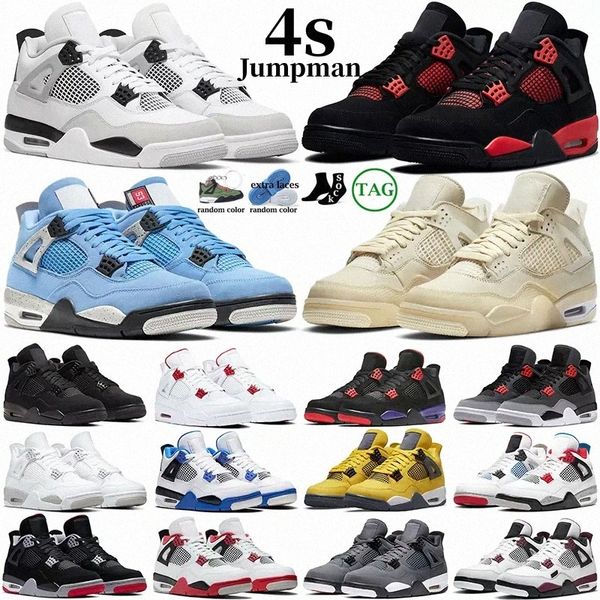 

basketball shoes for men women 4s military black cat sail red thunder white oreo cactus jack blue university infrared cool grey mens sports