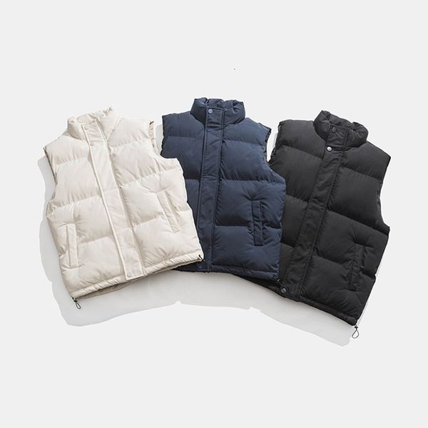 

men's vests autumn mens jacket warm zipper sleeveless jackets winter casual waistcoat couples clothing 4xl 5xl 230213, Black;white