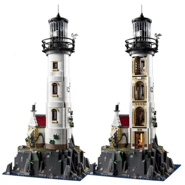 

blocks electric lighthouse 21335 2065pcs model building block motorised bricks assembly toys for children christmas gifts 230213
