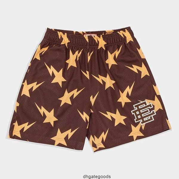 

summer men casual shorts eric emanuel ee basic short new york city skyline fitness sports pants gym workout mesh shorts, White;black