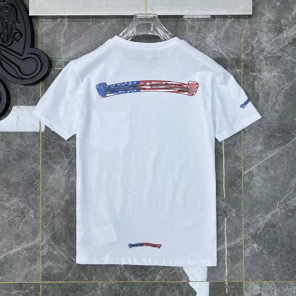 

fashion men's luxury brand t shirt couple tees men women t-shirts sweatshirts sanskrit letter short sleeve horseshoe tshirt classic te, White;black