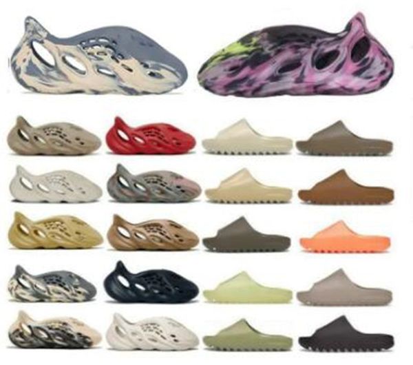 

rubber foam yeezzyly slippers men woman sandals ochre bone resin yeeziness slides pure slipper eva slide fashion classic clog yezzies'&, White