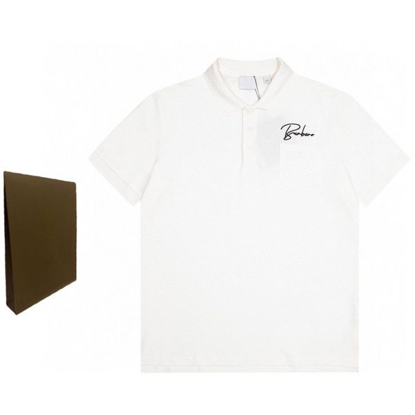 

men's plus tees & polos round t-shirt plus size neck embroidered and printed polar style summer wear with street pure cotton n2a1q, Black;brown