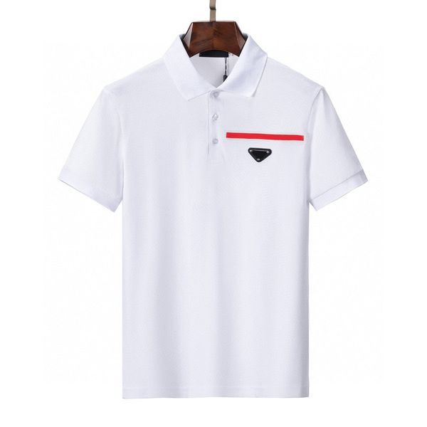 

men's plus tees & polos round neck embroidered and printed polar style summer wear with street pure cotton qt, Black;brown
