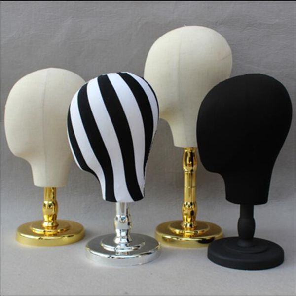 

4style female wig head art mannequins cloth body hat stand linen abs base woman cloth for beauty practice sale display tete e143, Khaki