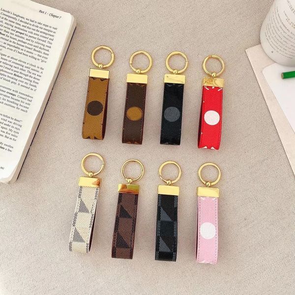 

designer brand keychain keyring fashion pendant car chain charm letters brown flower black old flowers brown blue white grid trinket gifts h, Silver