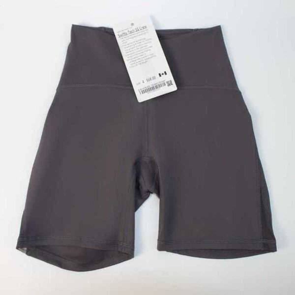 

short pants naked feel leggings high waist sports fitness workout seam gykji4, Gray