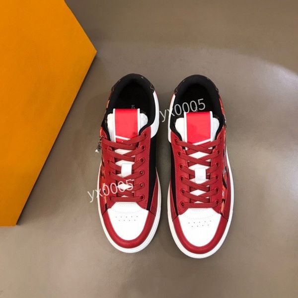 

2023 men sneakers shoes mens real leather lace up high fashion designers casual shoes size38-45 edj220814, Black