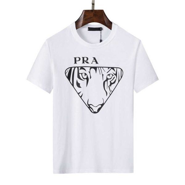 

t 2022 luxury designer shirt summer mens womens short sleeves fashion tee shirts pure cotton leisure classicvaqn, White;black
