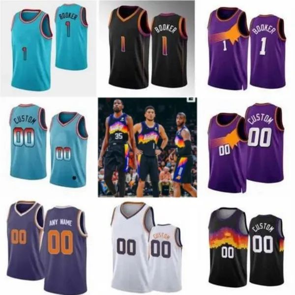 

custom kevin durant devin booker jersey 2022 2023 chris paul basketball jerseys 3 1 deandre ayton phoenixs sun steve nash 34 13 charles bark, Black;red