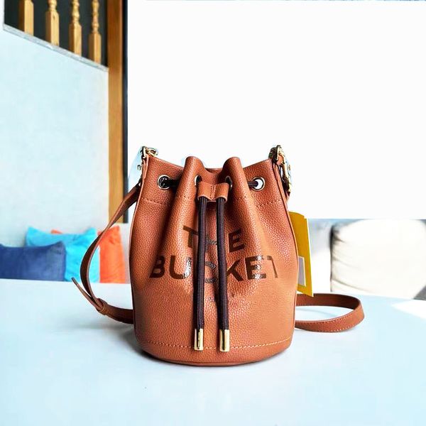 

The Bucket bag for woman Black red green pink brown MarcJocobs Shoulder Handbags 26cm tote bags MJ Designer Fashion Famous Cross Body women totes bages, White