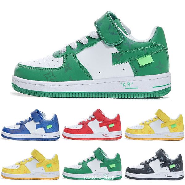 

2023 kids 1 skateboarding shoes for skate shoe youth sneakers children sneaker pour enfants sports 24-36, Black