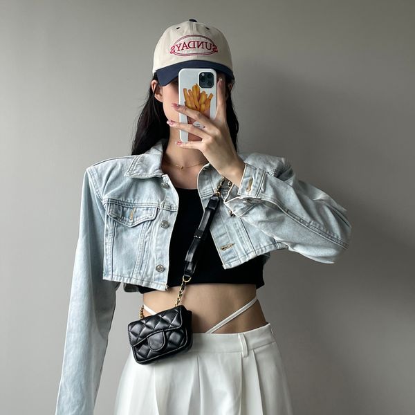 

luxury designer classic mini flap waist bags with bowknot waistpack chest purse ghw crossbody shoulder cosmetic case tiny coin vanity handba