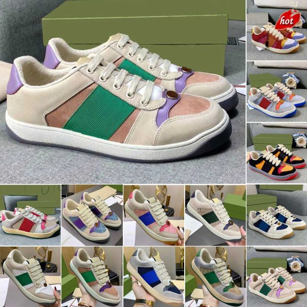 

with box designer sneakers ggity shoes womens mens luxury screener sneakers designer casual shoes woman do old plate-forme high-end new v hw, Black