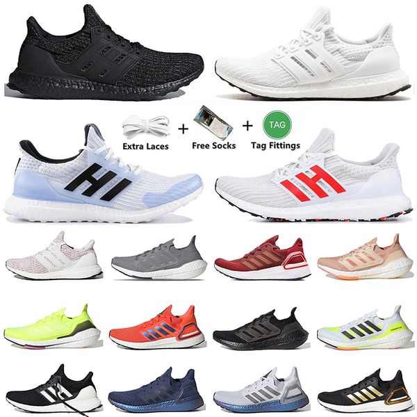 

authentic shoe ultra 21 ultraboost 20 ub 19 6.0 4.0 tennis running shoes mens womens triple black white orange iss us national lab outdoor s