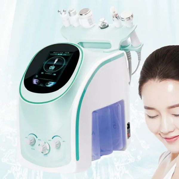 

portable water peeling meso oxygen facial cleaning skin rejuvenation hydra water dermabrasion beauty salon machine, Black;white