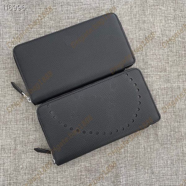 

7a luxury designer long zip wallet upgrade silk'in classic wallet fashion lychee barenia cowhide check clip large capacity business car, Red;black