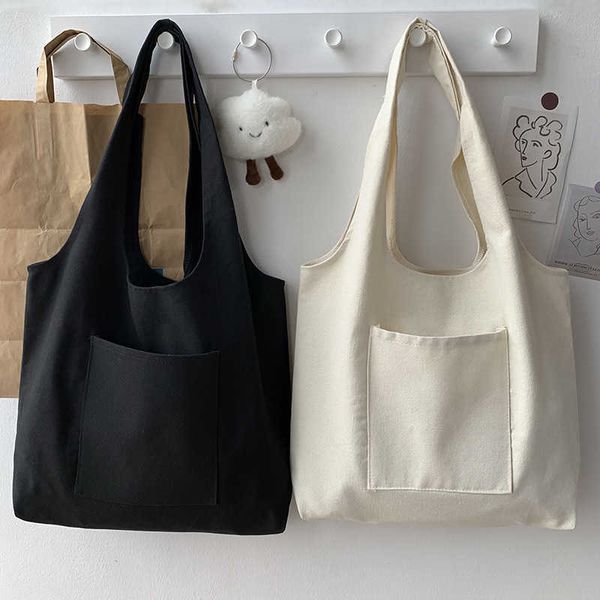 

totes canvas shopping bag for womens large capacity shoulder tote bag fashion shopper women's handbag casual messenger bags summer 0214