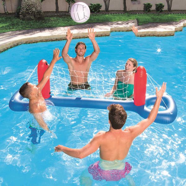 

inflatable floats tubes inflatable pool volleyball set swimming ring summer water game center for children famlily j230214