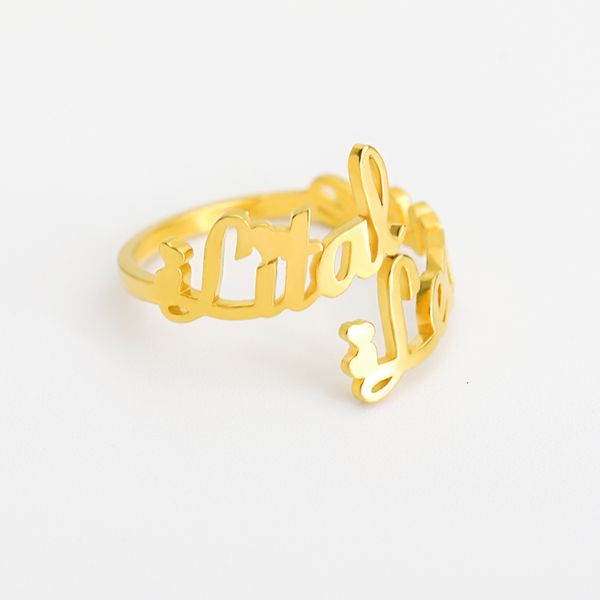 

band rings custom double ring for kovacs default font 1 230214, Silver