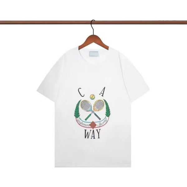 

mens t shirts men t shirt designer shirt cass summer cotton letter-printed round neck casual short-sleeved high-quality fashion couple', White;black