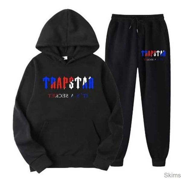 

men's women's tracksuits trapstar designer sportswear hoodies pants hooded tracksuit patchwork black solid autumn winter hoodie, Gray