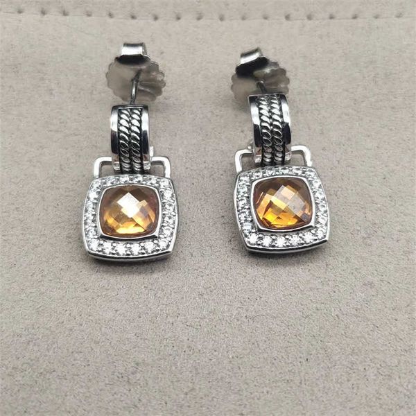 

fashion store clearance elegant wholesale earrings designer luxury small women inlaid cystal zircon dangler earring jewelry banquet birthday, Silver