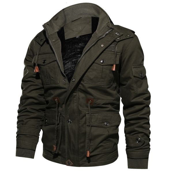 

men's jackets men's winter coats fleece down jackets hooded casual coats thermal thicker warm outerwear male military jackets warm, Black;brown