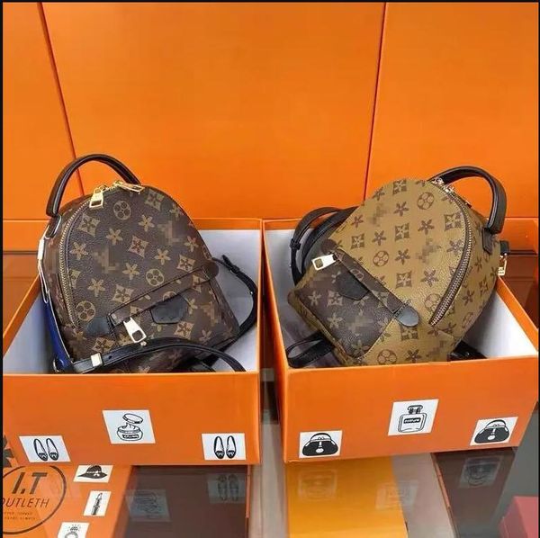 

New Fashion Womens Small Backpack School bag Designer Bags Handbag Pu Leather lady Backpacks Designers Purse Casual Crossbody louiseitys LVS viutonitys, Customize