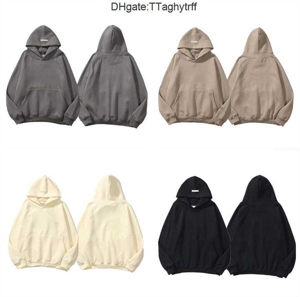 

ess designer men hoody pullover sweatshirts loose long sleeve hooded jumper mens highquality women clothing seven colors to choose from i0l3, Black