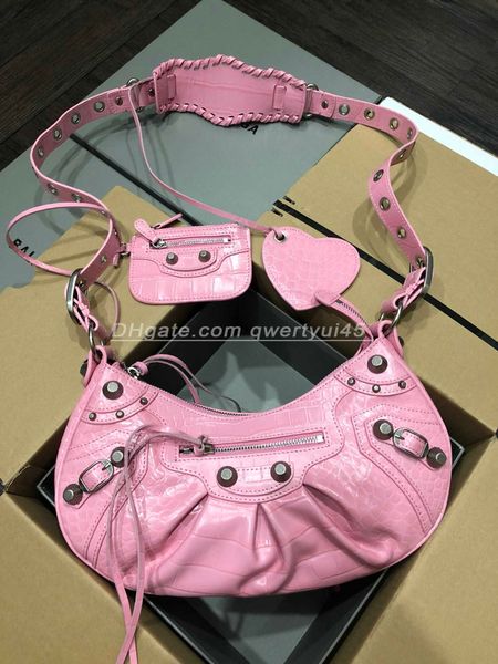 

designer bag qwertyui45 clutch bags the motorcycle shoulder bags women's le cagole crossbody luxury mens designer with coin purse croco
