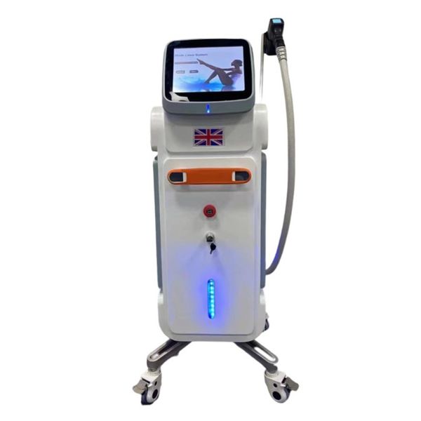 

diode laser hair removal machine oem logo medical ce 755 808 1064 laser hair removal epilator 808nm, Black