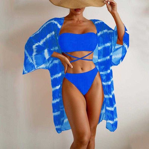 

long shirt mesh outerwear three piece swimsuit beach sun protection fashion sexy, White;black