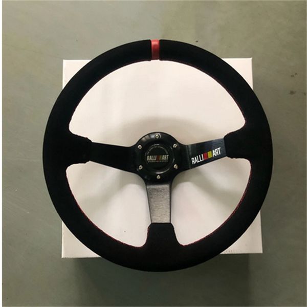 

deep dish 14inch rallyart steering wheel car rally racing suede jdm steering wheel volantes for toyota nissan mitsubishi evo