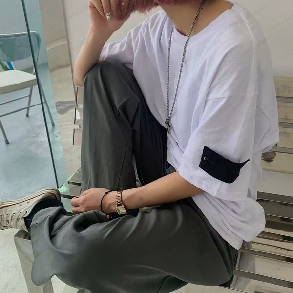 

mens t shirts summer brand men t-shirts short sleeve r tees badge shirt fashion men's tshirts clothes size m-2xl high quanlity, White;black