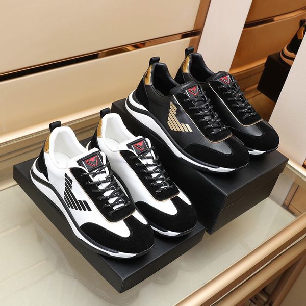 

casual shoes designer luxury shoes men women reflective sneakers genuine leather party velvet calfskin mixed fiber casual shoe 38-44, Black