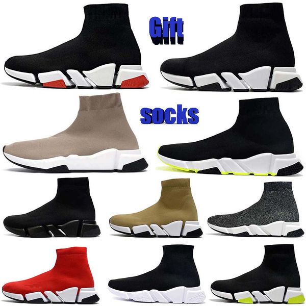 

designer socks casual shoes platform men woman shiny knit speed 2.0 1.0 trainer runner sneaker sock shoe master embossed womens sneakers bbb