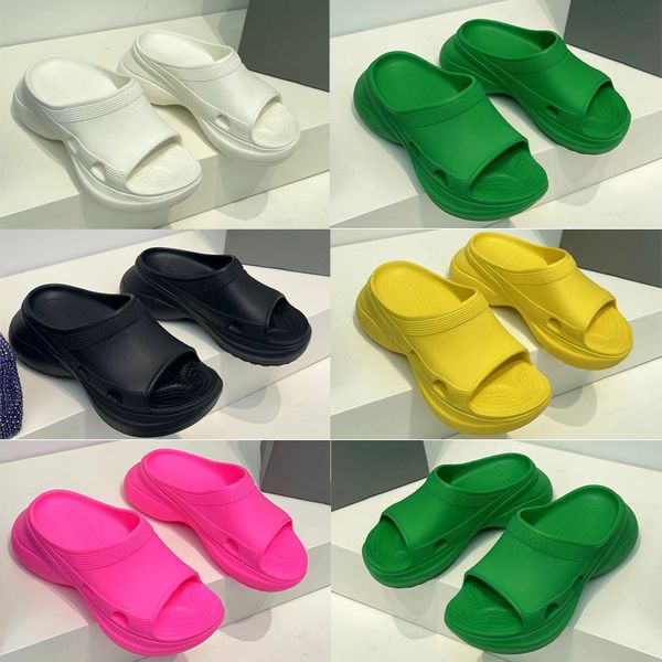 

men pool slide sandals designer rubber black slipper fashion platform women famous slipper summer beach flip flops