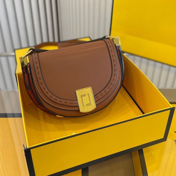 

bags totes handbag designer bag women classic imitation brand stitching letter buckle single shoulder saddle bag versatile commuter party di