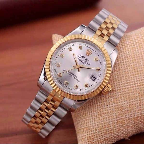 

2023 brand new famous watches luxury rolex mens womens watch steel band men sports watch women gift no box c13, Slivery;brown