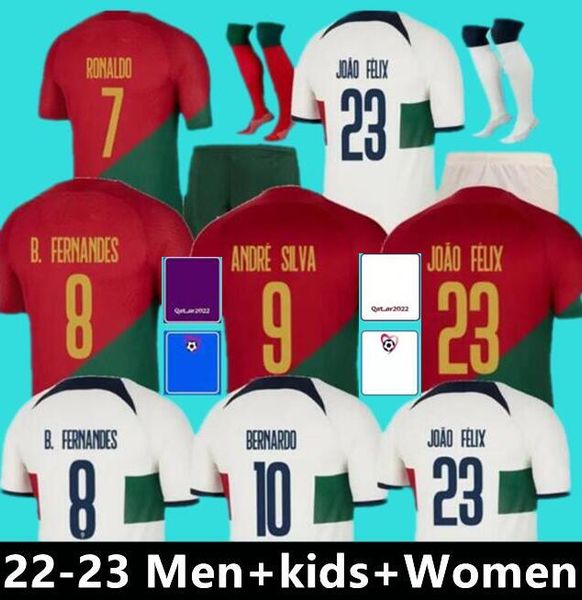 

2022 portugal soccer jerseys 23 joao felix ruben dias football shirt bernardo b. fernandes ronaldos danilo andre silva 22 23camisa de futebo, Black;yellow