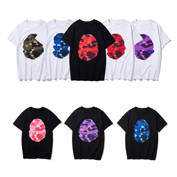 

designer mens t shirt print short sleeve high orangutan street loose oversize casual tshirts women tees size m//xl/2xl, White;black