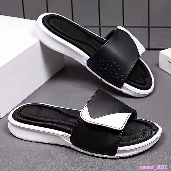 

2022 1slippers designer sandals slippers leather sandal slides 2 straps with adjusted gold buckles women summer flip flops have box size a35, Black
