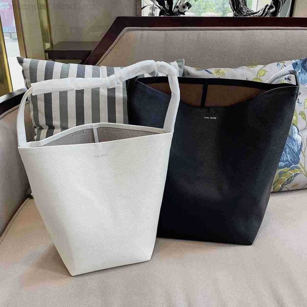 

the row designer bags leather cowhide bags leather large capacity one shoulder tote bag lychee leather bucket bag color commuter bagclassic