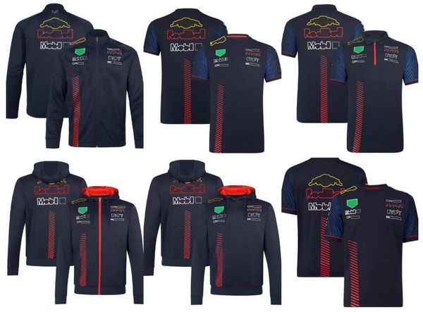 

2023f1 racing hoodie summer team short sleeve t-shirt same custom
