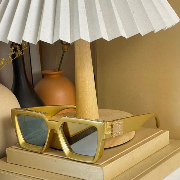 

vintage sunglasses square women's punk sun glasses fashion men designer shades golden frame sun glasses uv400 gradient luxury brand ace, White;black