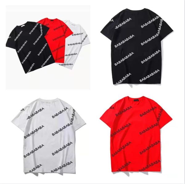 

designer superior quality mens balenciga t shirt polo tshirt men varsity tshirts for women summer fashion shirts letter outfit luxurys tees, White;black