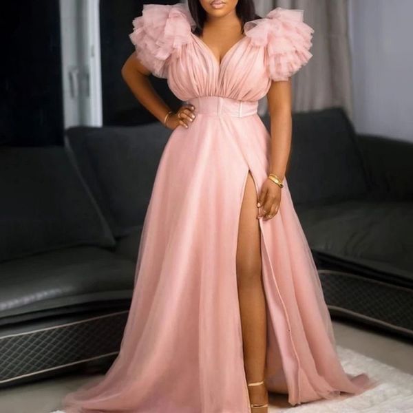 

party dresses plus size women 5xl dresses mesh sleeveless party elegant dresses summer lady fashion split gowns evening wholesale clothes 23, White;black